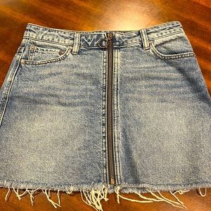Free People denim skirt
